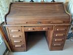 Antiek Engels eiken cilinderbureau Thomas Wallis, Ophalen