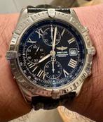Breitling Crosswind automatic 43 mm a13055 met box en pap, Staal, Met bandje, Breitling, Polshorloge