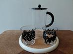 Vintage retro Bodum kunststof waterkan met glazen, Ophalen of Verzenden, Huis en Inrichting