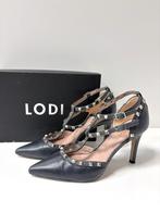 LODI Grijs leer studs hakken  Maat 39, Pumps, Ophalen of Verzenden, Zo goed als nieuw, Lodi