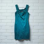 Rinascimento Jurk Maat L Turquoise Chic Mini Glanzend, Kleding | Dames, Jurken, R, R, Zo goed als nieuw, Boven de knie