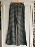 Flaired broek, lichtgrijs/groen/glittergaren, H&M maat 38, Maat 38/40 (M), H&M, Nieuw, Ophalen of Verzenden