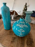 Zware kwaliteit vazen en kandelaar, Huis en Inrichting, Woonaccessoires | Vazen, Ophalen, Overige kleuren, Minder dan 50 cm, Glas