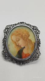 Antieke Zilveren Broche/Hanger Portret 800, Ophalen of Verzenden, Zilver