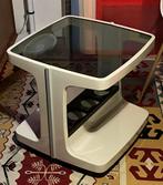 Marc Held, “Space Age”. Retro Jaren 70, vintage bijzettafel, Huis en Inrichting, Tafels | Bijzettafels, Minder dan 55 cm, Vierkant