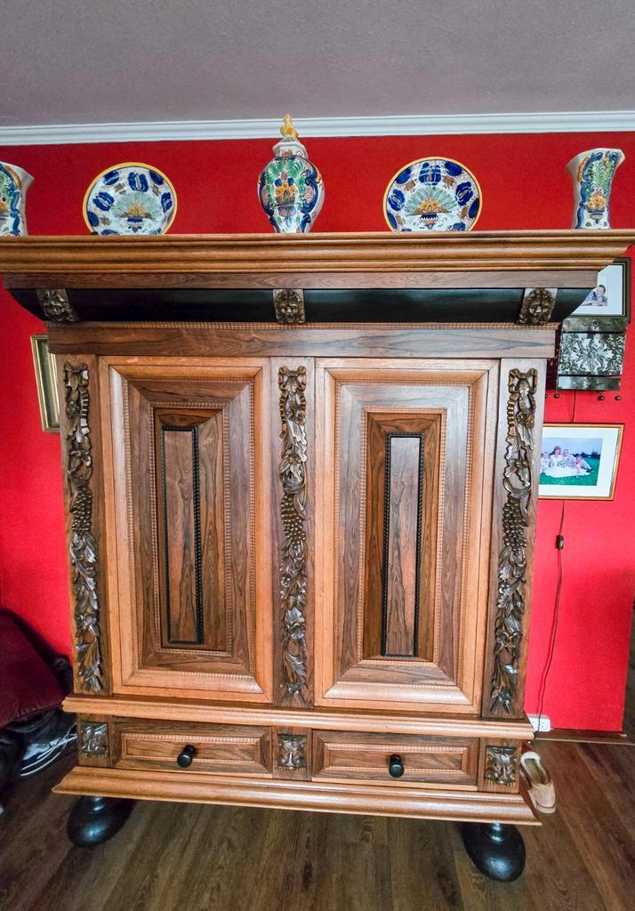 Grote sterke en mooie antieke kast, Antiek en Kunst, Antiek | Meubels | Kasten, Ophalen