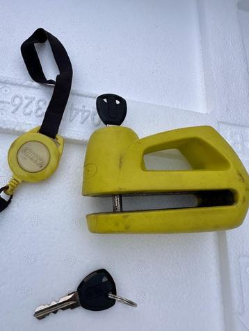 ABUS remschijfslot motor met reserve sleutel – geel beschikbaar voor biedingen