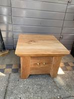 Te koop: Bijzettafel "TEAK": TEAB, Huis en Inrichting, Tafels | Bijzettafels, Minder dan 55 cm, Gebruikt, Vierkant, Hout
