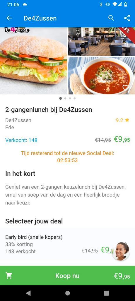 Social deal de4zussen Ede., Tickets en Kaartjes, Hotelbonnen, Eén persoon, 3 overnachtingen of meer