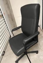 Bureaustoel zwart kunstleer ZGAN, Ophalen, Zo goed als nieuw, Zwart, Bureaustoel