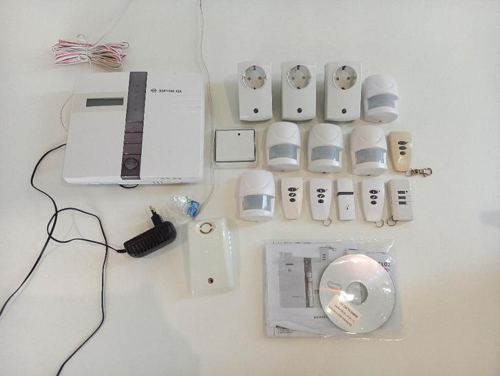 ELRO Alarmsysteem HIS20 incl toebehoren, Doe-het-zelf en Verbouw, Alarmsystemen, Gebruikt, Compleet systeem, Beweging, Draadloos