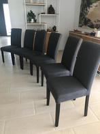 6 Grijze Leen Bakker Stoelen, Huis en Inrichting, Ophalen, Zo goed als nieuw, Grijs, Vijf, Zes of meer stoelen