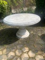 Vintage betonnen ronde terrastafel, Tuin en Terras, Tuintafels, Overige materialen, Rond, Gebruikt, Ophalen