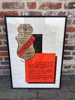 Aangeboden : Stokoude  FONGERS  Affiche / Poster Jaren ,30, Verzamelen, Merken en Reclamevoorwerpen, Ophalen, Gebruikt, Reclamebord