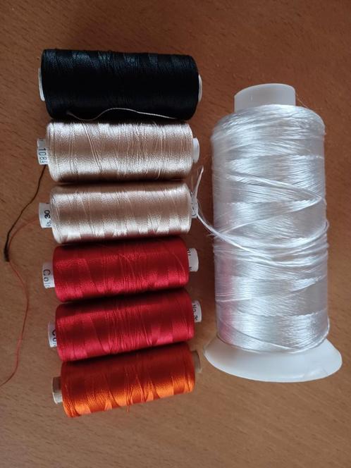Borduurgaren voor de borduurmachine., Hobby en Vrije tijd, Borduren en Borduurmachines, Zo goed als nieuw, Borduurgaren of Zijde