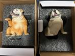 2 Engelse bulldog beeldjes nieuw, Nieuw, Ophalen of Verzenden, Dier
