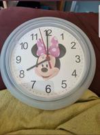 Minnie Mouse klok bieden, Ophalen of Verzenden, Gebruikt, Analoog, Wandklok