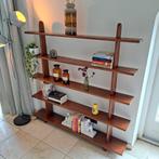 Vintage Deens Massief Teak Bibliotheek Kast, jaren'50., Teakhout, Met plank(en), Gebruikt, Ophalen of Verzenden