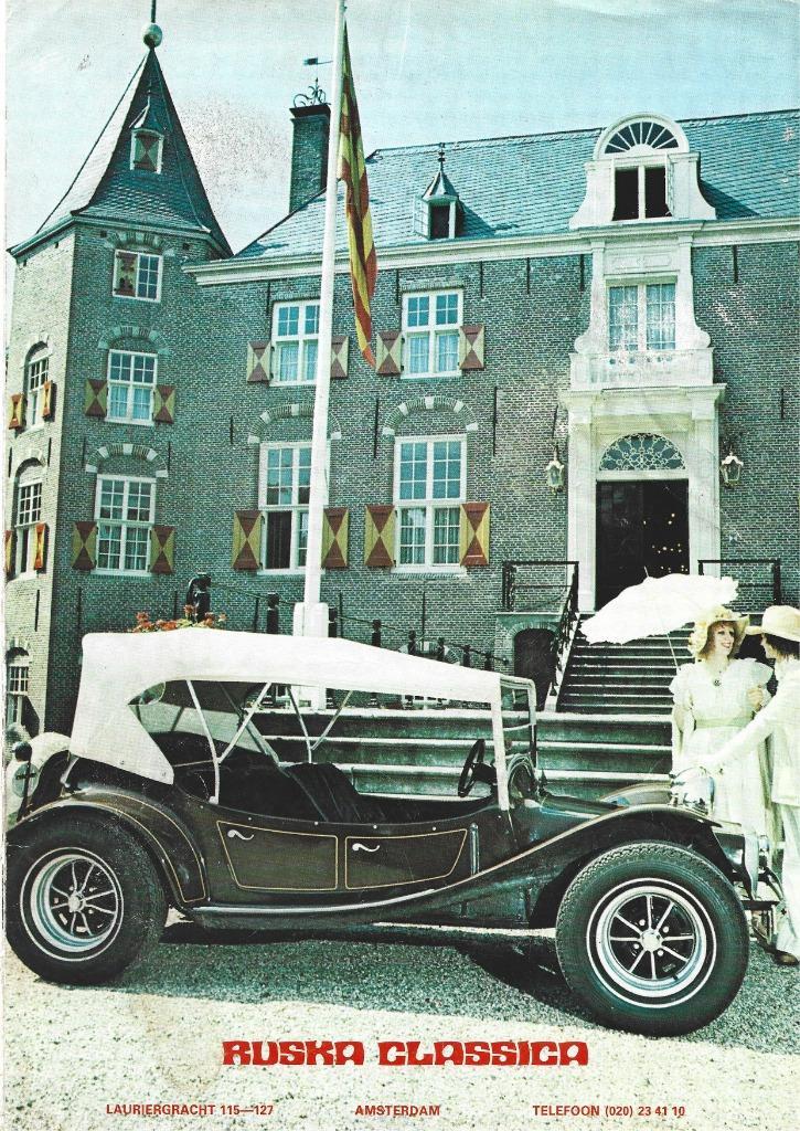Ruska Classica folder (RS05) auto kitcar, Boeken, Auto's | Folders en Tijdschriften, Gelezen, Overige merken, Ophalen of Verzenden