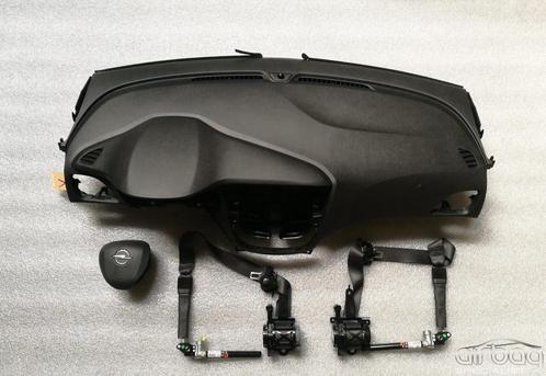 OPEL KARL AIRBAG SET DASHBOARD GORDELS MODULE STUUR AIRBAG, Auto-onderdelen, Dashboard en Schakelaars, Opel, Gebruikt, Ophalen of Verzenden