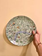 Porseleinen bord Seletti London plattegrond - kerstcadeau -, Ophalen, Porselein of Keramiek, Schaal, Rond