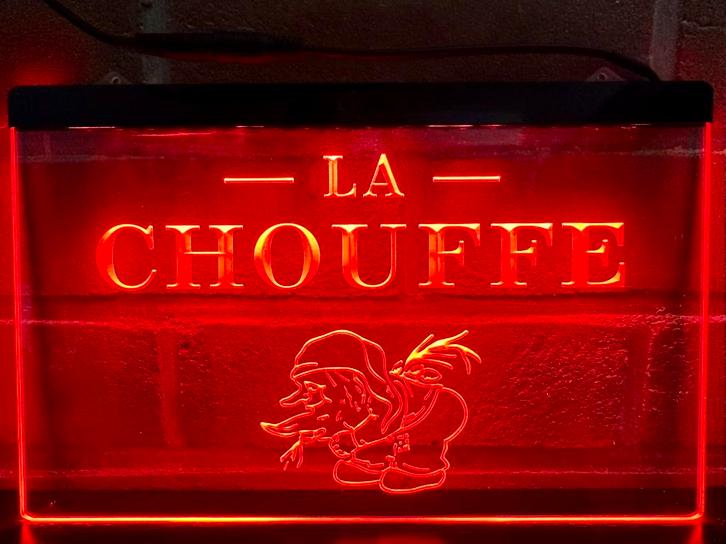 Led Lichtbord LA CHOUFFE 3d neon look, Verzamelen, Merken en Reclamevoorwerpen, Nieuw, Lichtbak of (neon) lamp, Ophalen of Verzenden