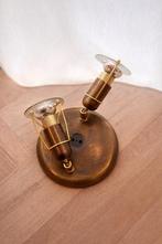 Massive 2-Spot Plafondlamp – Ø 17 cm – Brons, Ophalen of Verzenden, Gebruikt
