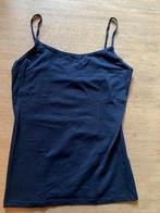Hema hemd top dameshemd katoen spaghettibandjes M 38 singlet, Hema, Ophalen of Verzenden, Blauw, Hemd