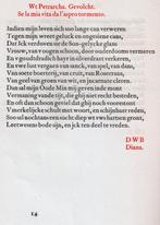 Sonnetten van P.C. Hooft (1923), Ophalen of Verzenden