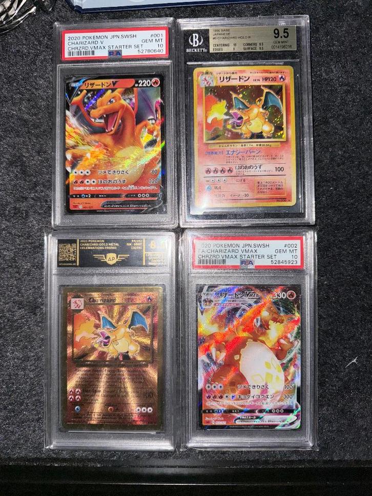 High end Charizard kaarten, Hobby en Vrije tijd, Verzamelkaartspellen | Pokémon, Zo goed als nieuw, Meerdere kaarten, Ophalen