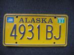 Alaska nummerplaat kentekenplaten nummerplaten nummerborden, Verzamelen, Ophalen of Verzenden, Gebruikt, Auto's