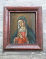 17 de eeuw Olieverf op Koperplaat Biddende Madonna Maria, Antiek en Kunst, Kunst | Schilderijen | Klassiek, Ophalen of Verzenden