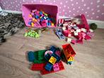 Grote bak met bouwstenen mega blocks, hello kitty, duplo), Ophalen of Verzenden, Gebruikt