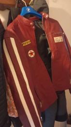 Jack & Jones Leren Jas - Stoer!, Ophalen, Gedragen, Maat 46/48 (XL) of groter, Rood