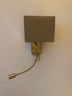 Wandkamp incl leeslamp - chique 2 stuks met taupe kapje, Huis en Inrichting, Lampen | Wandlampen, Ophalen, Zo goed als nieuw