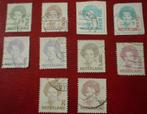 Nederland - Serie 10x Koningin Beatrix 75 Cent - 5 Gulden, Postzegels en Munten, Postzegels | Nederland, Na 1940, Verzenden, Gestempeld