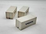 TEKNO kavel 3 stuks 20 ft container LADING VERBOUW, Hobby en Vrije tijd, Modelauto's | 1:50, HGL74-@hotmail.com, Zo goed als nieuw