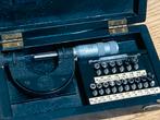 Schroefdraadmicrometer 0-25x0.01 mm metrisch whitworth, Ophalen of Verzenden, Gebruikt