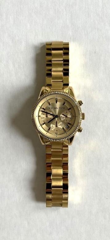 NIEUW! Michael Kors Ritz dames horloge goud steentjes beschikbaar voor biedingen