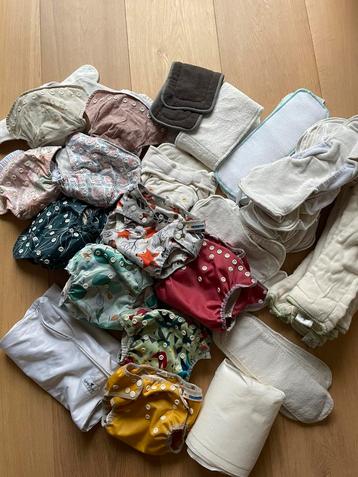 Pakket wasbare luiers: AIO, SIO, bare and boho motherease beschikbaar voor biedingen