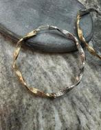 14K gouden creolen bicolor, Ophalen of Verzenden, Nieuw, Goud, Goud