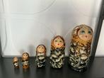 Matroesjka Poppen Set van 5, Handgeschilderd Russisch Design, Ophalen of Verzenden