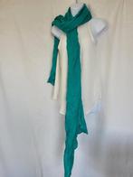 Hele grote groene sjaal 106x215 merk Cora Kamperman, ., Ophalen of Verzenden, Zo goed als nieuw, .