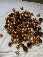 Kerstballen, koper bruin, onbeeekbaar 120 st,in 1 koop €15, Ophalen
