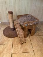 Houten Katten krabpaal/katten huis/katten mand, Ophalen, Zo goed als nieuw, Krabpaal