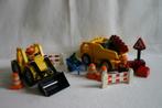Duplo 4688 Team Construction Bouw transport Shovel Kiepwagen, Ophalen of Verzenden, Zo goed als nieuw, Complete set, Duplo