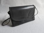 Vintage grijze leren tas met strepen, Sieraden, Tassen en Uiterlijk, Tassen | Damestassen, Ophalen of Verzenden, Gebruikt, Grijs