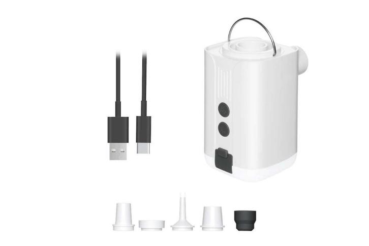 Draadloze elektrische Luchtpomp 5 in 1 met Powerbank en Lamp, Caravans en Kamperen, Luchtpompen, Nieuw, Elektrisch, Ophalen of Verzenden