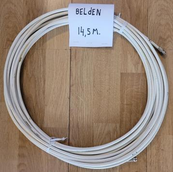 14,5 meter satelliet coax kabel van Belden (kwaliteit!). beschikbaar voor biedingen