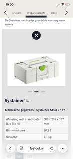 Festool Systainer 3 L, Ophalen of Verzenden, Nieuw